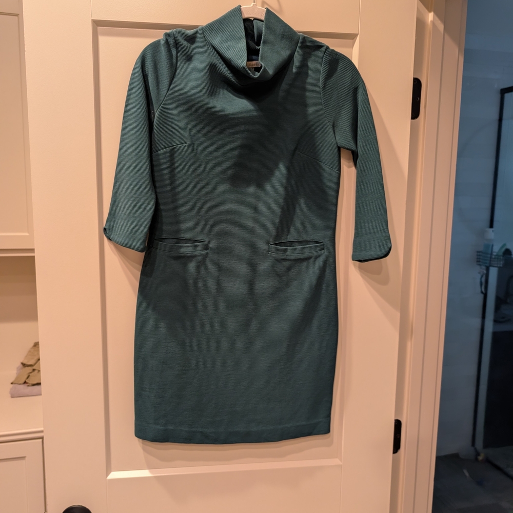 Boden Dark Green Long Sleeve Dress